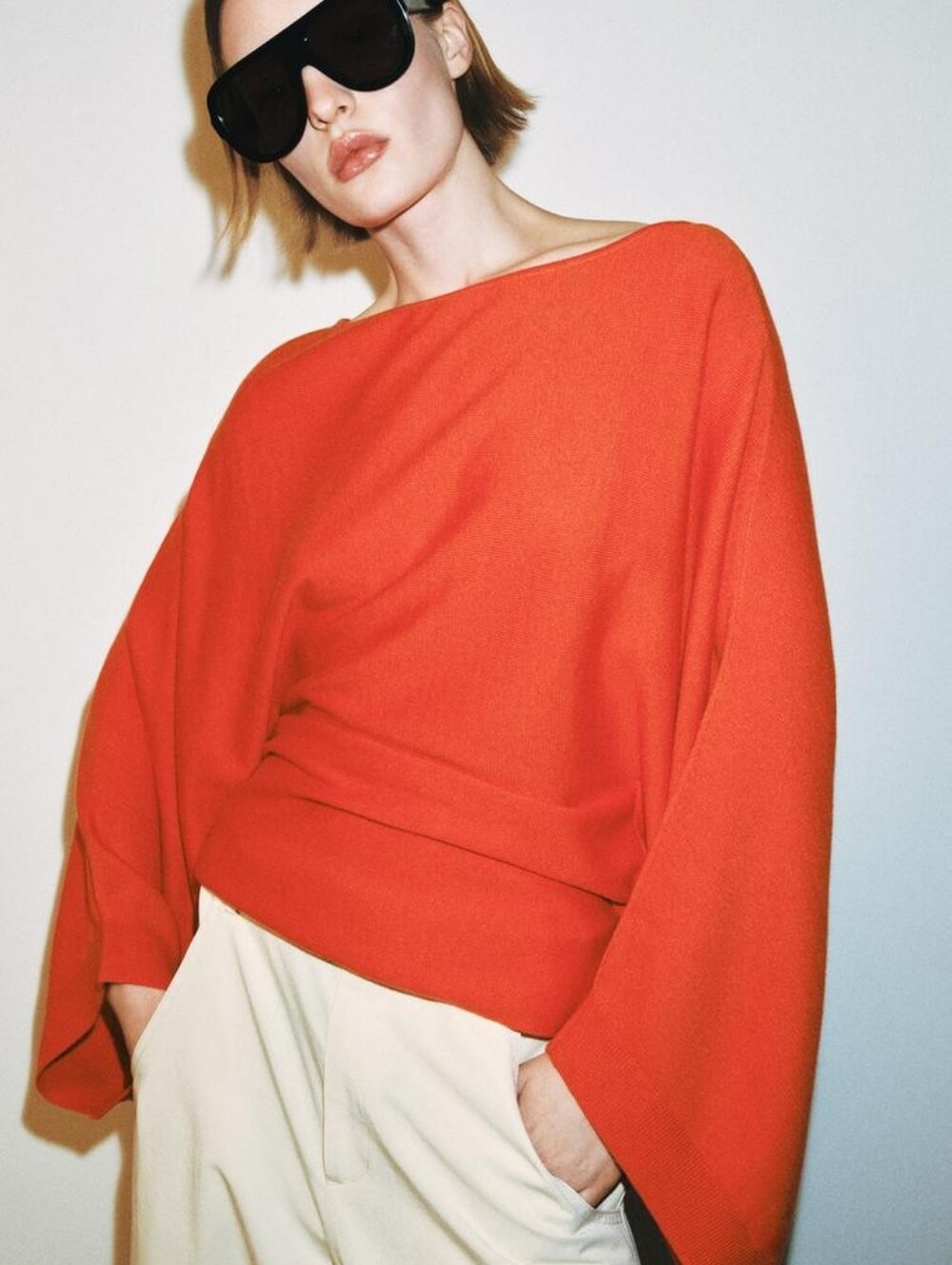 Zara Batwing Sleeve Knit Jumper Sweater